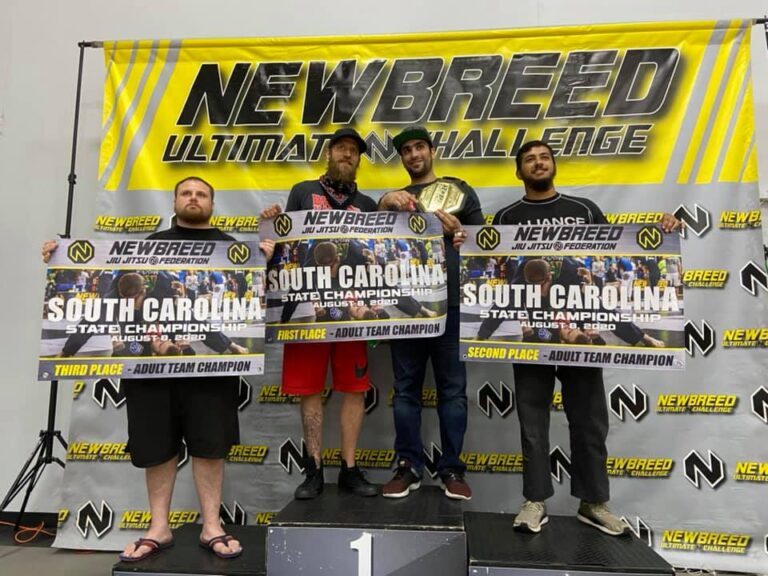Lycan MMA with the Team Trophy at Newbreed NC/SC